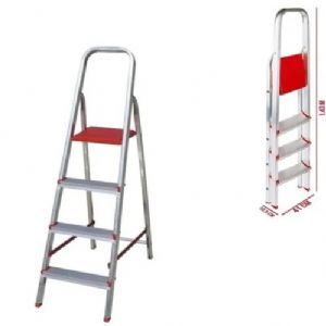 Escada De Alumínio Tesoura Botafogo Lar & Lazer 4 Degraus